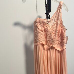 One Shoulder Long Lace Dress